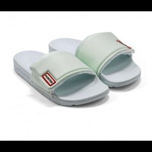 Hunter Women’s Adjustable Spearmint Slides Size 10 NEW